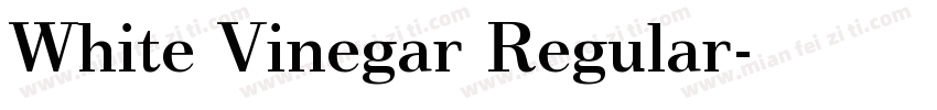 White Vinegar Regular字体转换